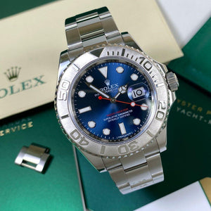 Rolex Yacht-Master 116622 Blue Dial Red Seconds Hand 2016