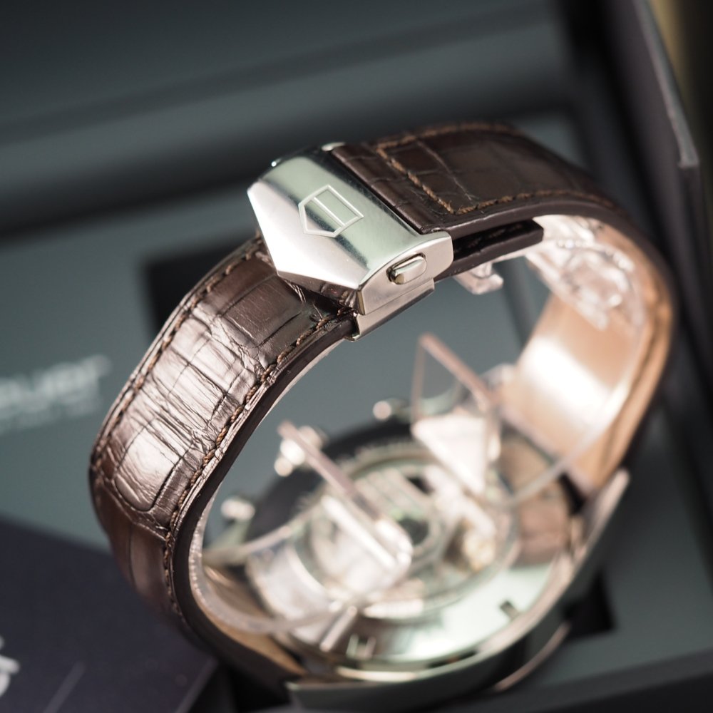 Tag heuer carrera leather strap and clasp deals