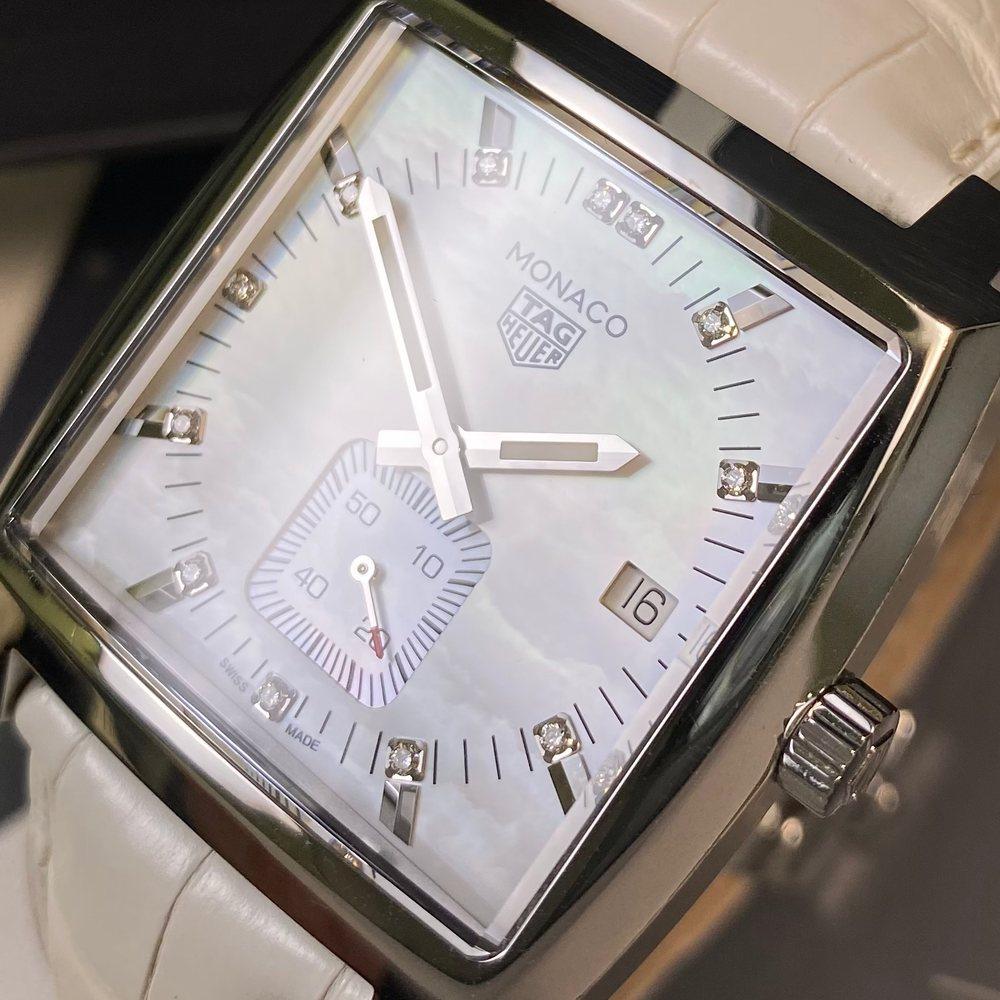 Tag heuer monaco white dial hotsell