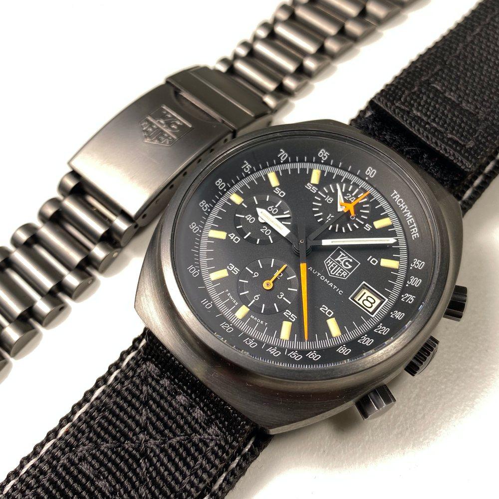Heuer pvd chronograph store