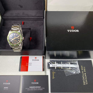 Tudor Black Bay Green Harrods Edition 79230G (2019) - Swiss Watch Trader
