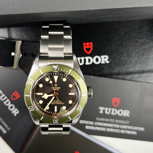 Tudor Black Bay Green Harrods Edition 79230G (2022) - Swiss Watch Trader