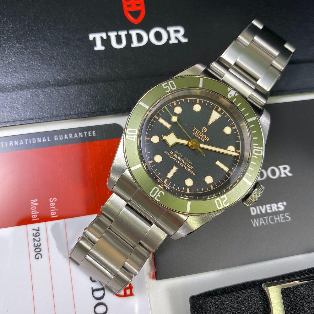Tudor Black Bay Green Harrods Edition 79230G •UNWORN• - Swiss Watch Trader 