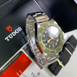 Tudor Black Bay Green Harrods Edition 79230G •UNWORN• - Swiss Watch Trader 