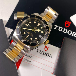 Tudor Heritage Black Bay Steel & Gold 79733N - Swiss Watch Trader 