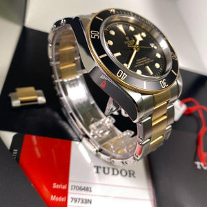 Tudor Heritage Black Bay Steel & Gold 79733N - Swiss Watch Trader 
